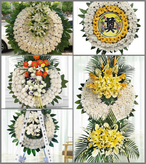 安徽黄山市黄山区龙门乡秀湖村花圈速递